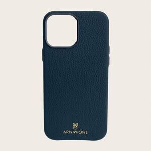 NEW ARNAVONE women's luxury leather phone case for iphone 14 pro in navy